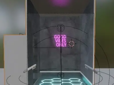 The Neon room 3D model