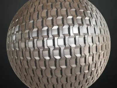 Dirty Silver Metal Grill Transparent PBR Seamless Texture purchase