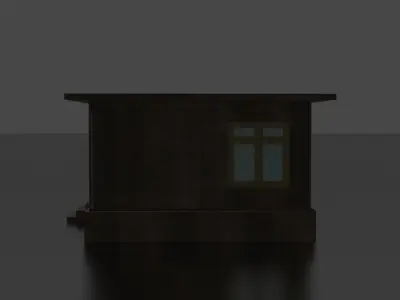City house low-poly Low-poly 3D model 2