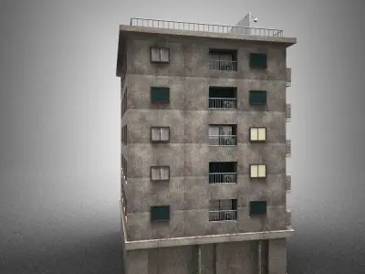 Japan building 16 model in Lightwave 3D 3D model
