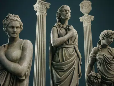 Garden Decor Collections 3D Model Pack