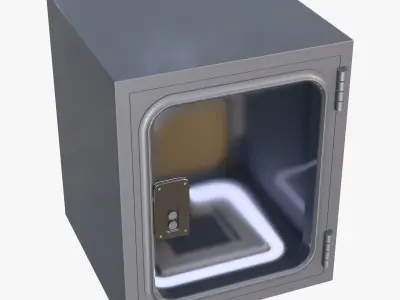 Industrial Metal Pass Box M1 3D model