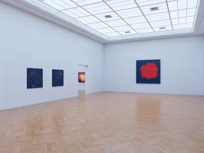 Art Museum Gallery Interior 26 Low-poly 3D model