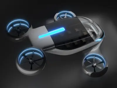  Futuristic Air Taxi 