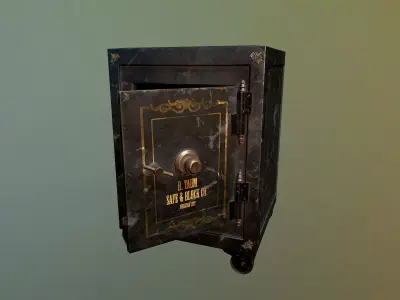 Western Safe Game Ready Low-poly 3D model