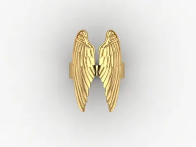 wingring gold 3D print model