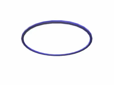 Cartoon hala hoop low poly Free low-poly 3D model