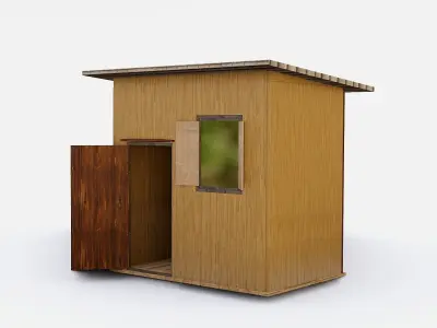 Backyard Workshop Shed  3D model