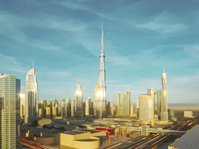  Dubai Building - Burj khalifa Area v2 