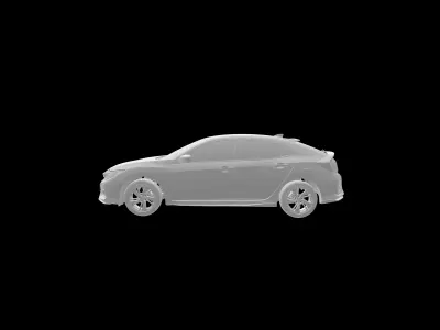 3D SCAN DATA HONDA CIVIC HATHBACK FK7 EXTERIOR 3D model