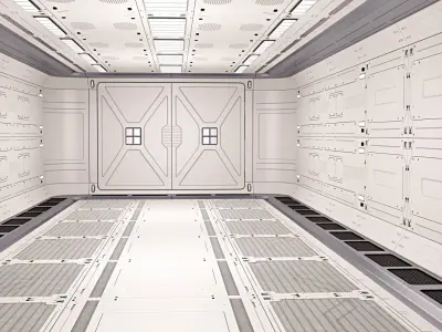 Sci Fi Corridor 03 3D model