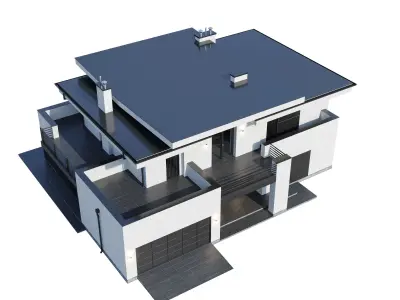 Modern house V96 3D model