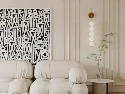 apartment interior scenes    3D model 8