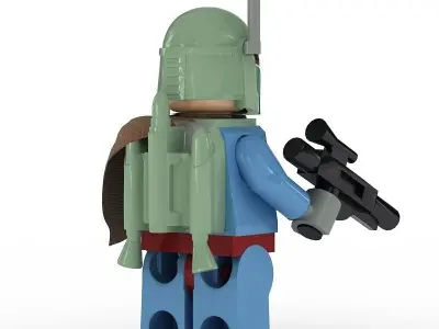 LEGO Minfigure Boba Fett new 3D model