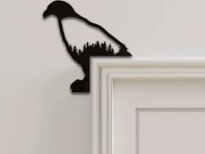 Bird Door Corner Decor 3D print model 6
