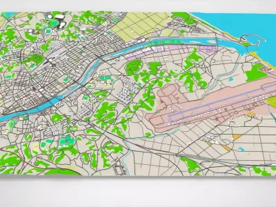 Cityscape Gangneung South Korea 3D model purchase