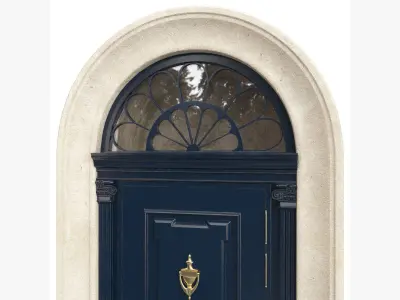 Entrance classic door 91 3D model