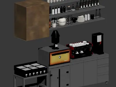 Restaurant Technology Zone Kit v2 3D model