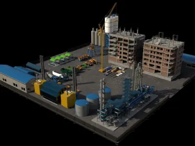 CONSTRUCTION SCENE 3D model