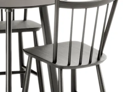 Copenhague Deux CPH 220 Table and J41 Chair by Hay 3D model