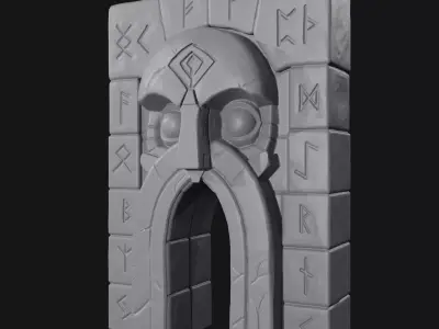 Dungeon Entrance-Gate of the Sage  Free 3D print model
