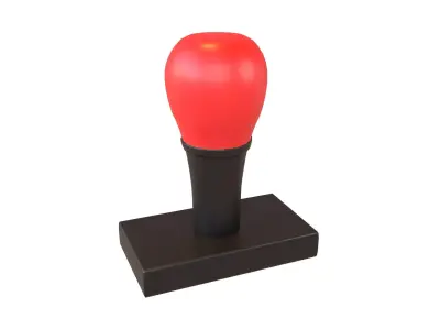 Rubber Stamp v1 002 Low-poly 3D model