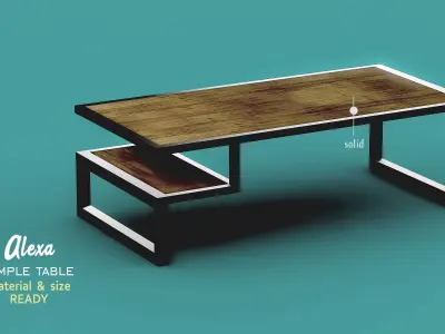 Interior chat room set industrial design Low-poly 3D model
