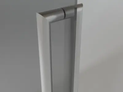 Glass slide door 3D model
