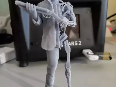 Terminator Arnold Schwarzenegger T800 Half Human Half Cyborg 3D  3D print model