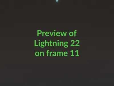Animated Lightning v22 Low-poly 3D model