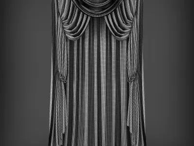 Curtain 3D model 317 Low-poly 3D model