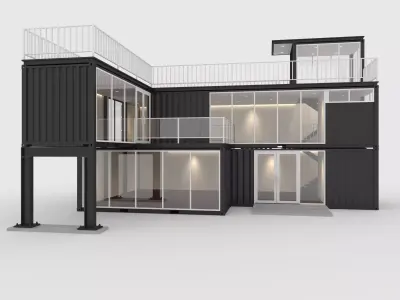 Container Cabin 2 3D model