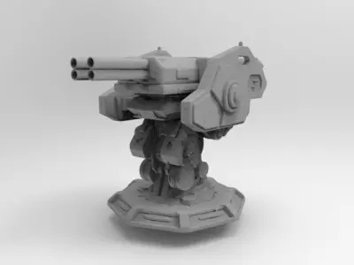 scifi weapon 8 3D print model