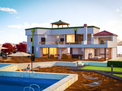 Villa in Croatia 3D model