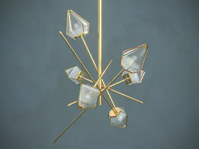 Harlow-Small Chandelier  3D model