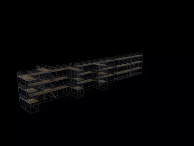 scaffold tower set 3D model