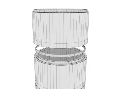 Concrete Manhole Chamber Rings and Soakways Low-poly 3D model