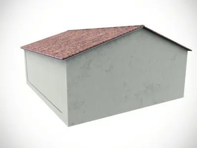 Mud Village House Low-poly 3D model