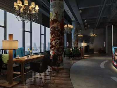 Internet Cafe 3D model