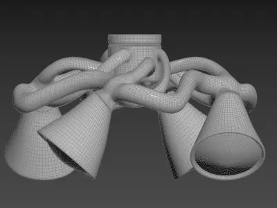 Celctic Chandelier 3D model