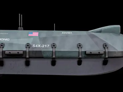  Spyglass Saronic - Unmanned Robotic Autonomous Surface Vessel With Camo PBR 