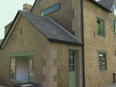 A Restaurant and Pub 3D model