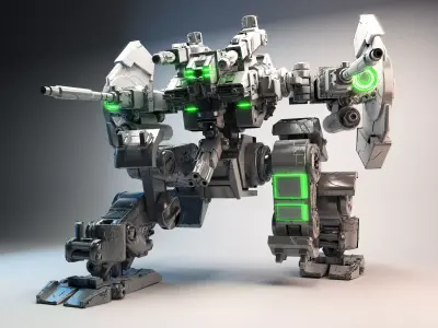 3D model Robot war Mk1 3D model