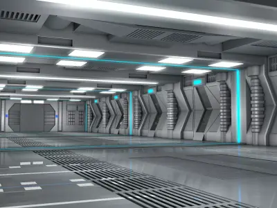 Sci Fi Room Interior  3D model