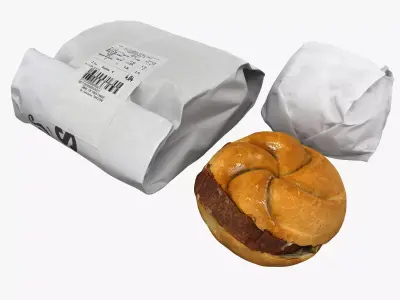 Snack Collection paper ball 3D model