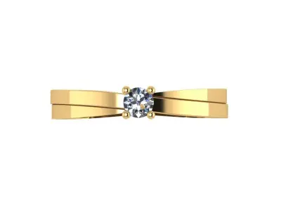 wedding engagement women ring 3dm 3D print model 5