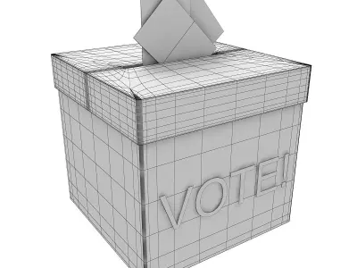Voting Box 3D model