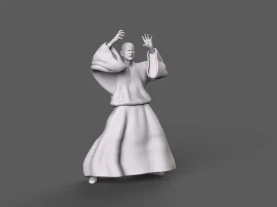 The Emperor man in robe 3D print model