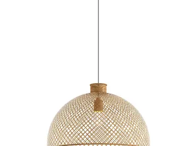 Saito satto bamboo pendant light 3D model
