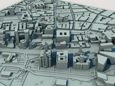 Liverpool City England United Kingdom 3D print model